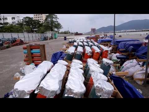 tran dia phao hoa o da nang truoc gio khai hoa
