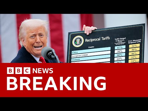 trump announces 90 day pause on new tariffs and raises china tariffs bbc news