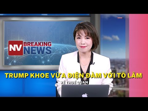 trump khoe vua dien dam voi to lam ve thue quan