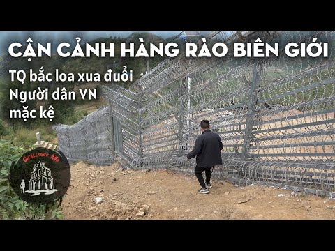 trung quoc phat loa xua duoi thuong dan o hang rao bien gioi