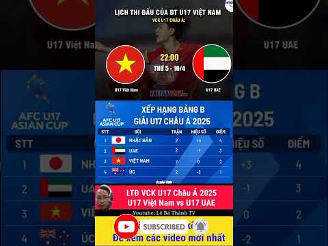 u17 viet nam vs u17 uae lich thi dau vck u17 chau a vietnam shorts bongda u17vietnamvsu17uae