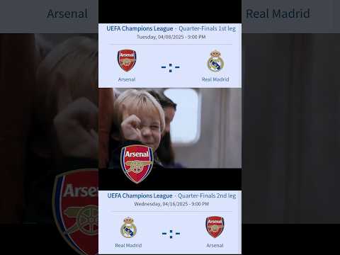 ucl 24 25 quarterfinals matchday arsenal vs real madrid funny passenger 57 real always comeback