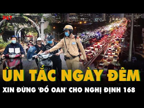 un tac ca ngay lan dem xe may van dua nhau leo via he ha noi xin dung do oan cho nghi dinh 168