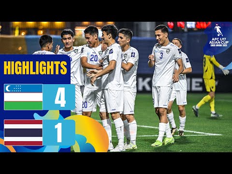 uzbekistan vs thailand highlights afc u17 asian cup 2025