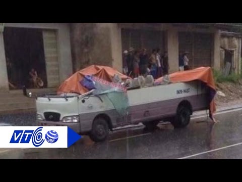 va cham xe tai xe khach 29 cho bay noc vtc