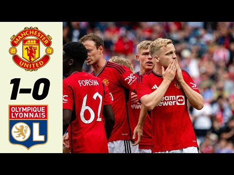 van de beek goal for man united vs lyon highlights and all goals club friendly 2023
