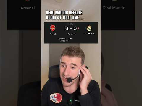vardrid were robbed by the referees f09f98a1f09f9280 arsenal 3 0 real madrid