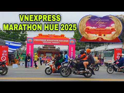 vnexpress marathon hue 2025 san sang bung no giai chay quy mo hoanh trang truoc kinh thanh hue