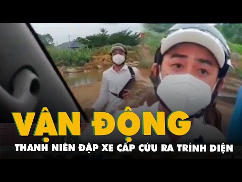 vu thanh nien chan duong dap be kinh xe cap cuu o tra vinh cong an van dong ra trinh dien