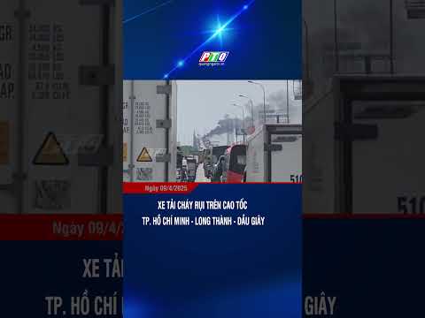 xe tai chay rui tren cao toc tp ho chi minh long thanh dau giay