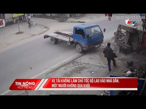 xe tai khong lam chu toc do lao vao nha dan 1 nguoi khong qua khoi