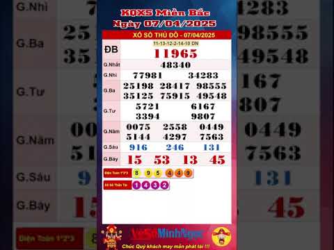 xo so mien bac xsmb ngay 07 04 2025 truc tiep kqxs xo so ha noi kqxs mien bac