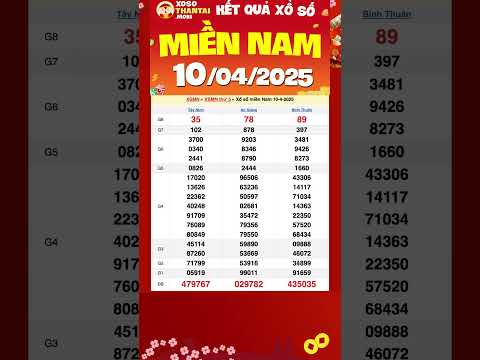 xo so mien nam hom nay 10 4 2025 xsmn xsmn