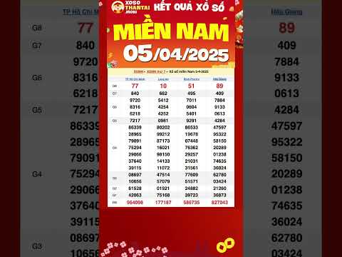xo so mien nam hom nay ngay 5 thang 4 xsmn xsmn