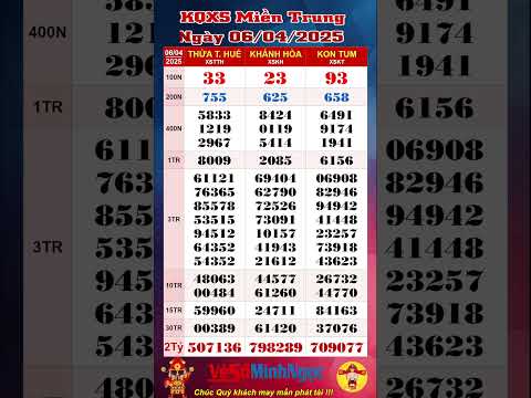 xo so mien trung xsmt ngay 06 04 2025 truc tiep kqxs xo so thua t hue xo so khanh hoa