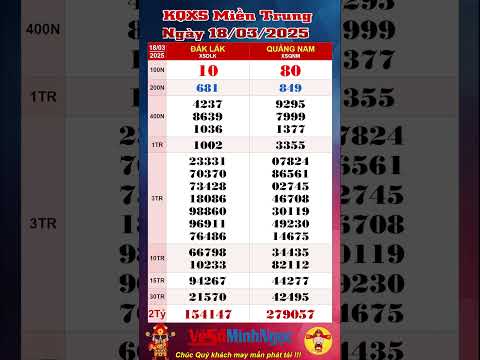 xo so mien trung xsmt ngay 18 03 2025 truc tiep kqxs xo so dak lak xo so quang nam