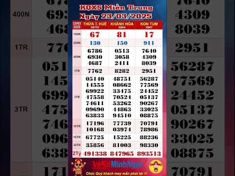 xo so mien trung xsmt ngay 23 03 2025 truc tiep kqxs xo so thua t hue xo so khanh hoa