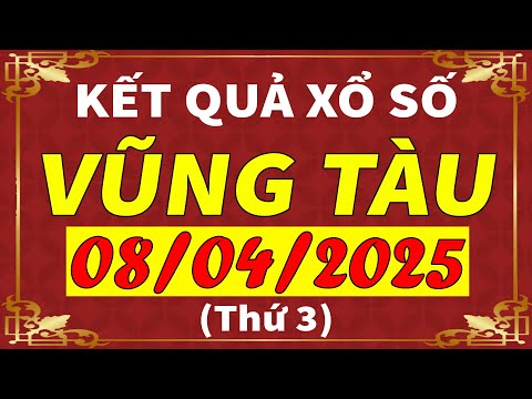 xo so vung tau ngay 8 thang 4 xsvt kqxsvt sxvt xo so kien thiet vung tau hom nay